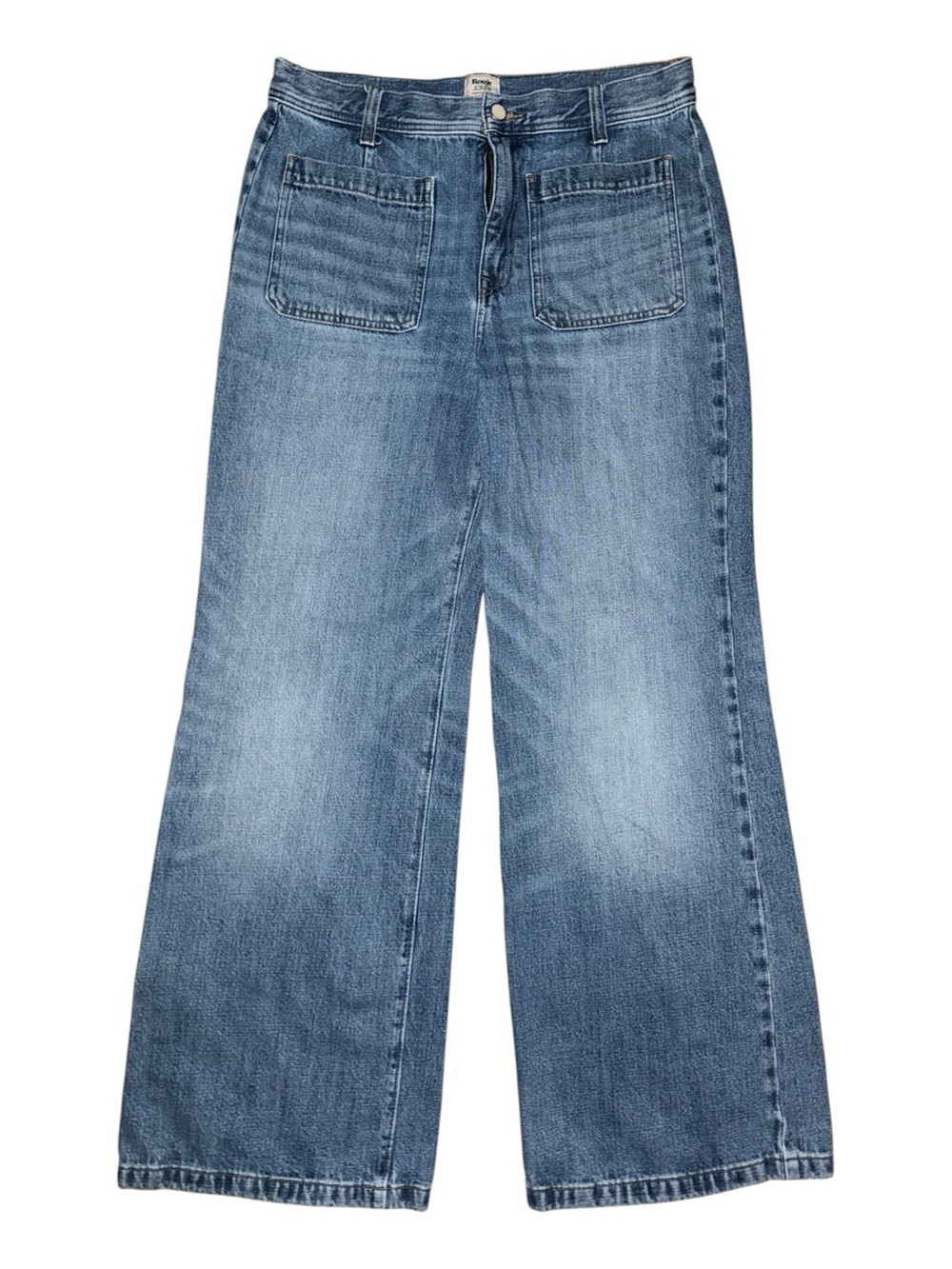 Rouje x J.Crew Marin High Rise Flare Jeans Storm Wash 100% Cotton Size 30 EUC